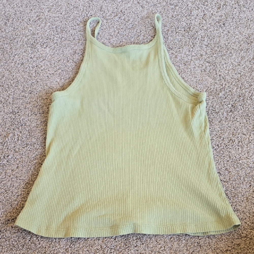 Spell Light Green Ribbed Tank Top - Picture 3 of 3